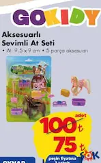 GOKİDY OYUNCAK AKSESUARLI SEVİMLİ AT SETİ indirimli fiyat GOKİDY OYUNCAK AKSESUARLI SEVİMLİ AT SETİ fiyat ve kampanya bilgisi